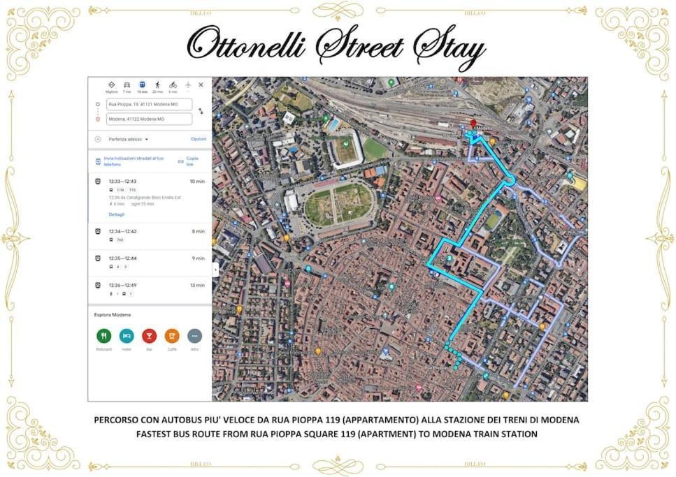 Ottonelli Street Stay- Wifi Fibra Free Tra Storchi & Centro Storico Modena Exterior foto